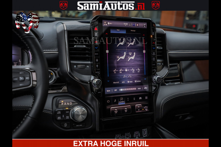Dodge Ram COBRA EDITION | 1500 Limited Night High Output 540HP 706Nm | Massage + Full Option | De Meest Luxe en Volle Pick-Up in zijn Klas Comfortabele Dubbele Cabine met Royale 5 Zitplaatsen | BPM vrij | Nu Leverbaar uit Voorraad | Voorraad Nr 2292 - 5178 | Cobra package is meerprijs |