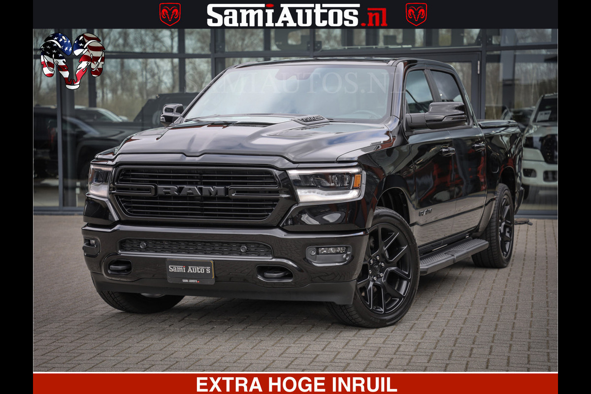 Dodge Ram 1500 LARAMIE SPORT 4X4 5.7 V8 | PRINS LPG | CAMERA | APPLE CARPLAY | 3500KG | FULL LED | CRUISE | MEMORY SEATS | LEDER | DUBBELE CABINE | CREWCAB Voorraad Nr: 2525 - 41256