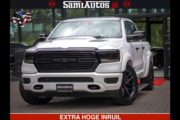 Dodge Ram 1500 Laramie Sport | V8 5,7 402 HP | Krachtige Hemi | Panorama Dak | 12' Scherm | Comfortabele Dubbele Cabine met Royale 5 Zitplaatsen | BPM vrij | Nu Leverbaar uit Voorraad | Voorraad Nr 2526-41272