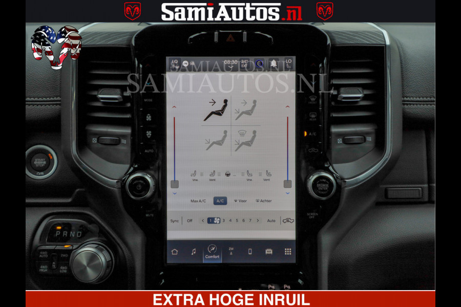 Dodge Ram 1500 Laramie Sport | V8 5,7 402 HP | Krachtige Hemi | Panorama Dak | 12' Scherm | Comfortabele Dubbele Cabine met Royale 5 Zitplaatsen | BPM vrij | Nu Leverbaar uit Voorraad | Voorraad Nr 2526-41272