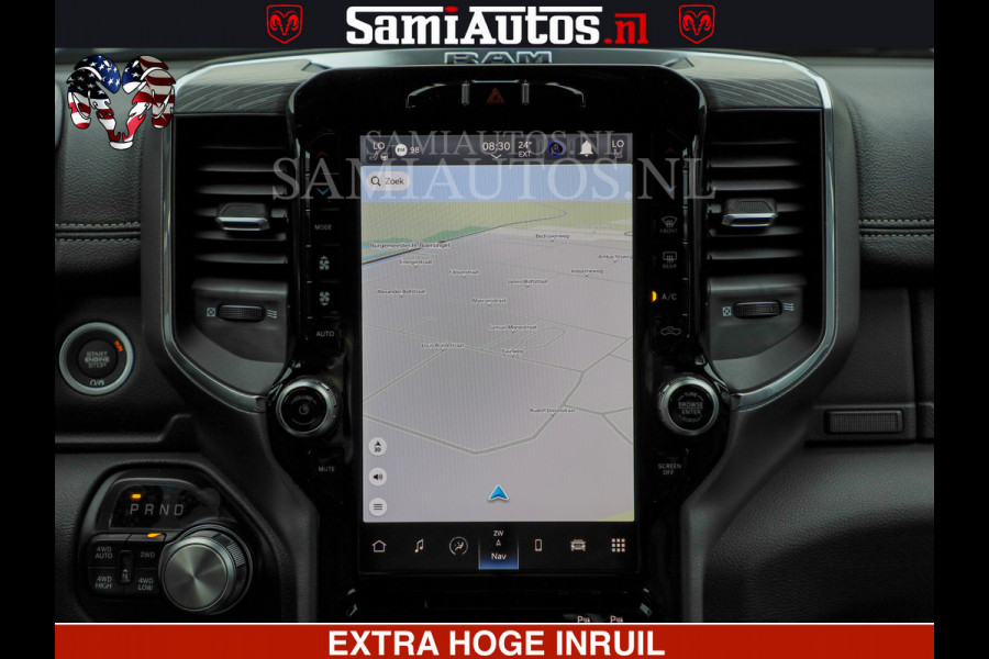 Dodge Ram 1500 Laramie Sport | V8 5,7 402 HP | Krachtige Hemi | Panorama Dak | 12' Scherm | Comfortabele Dubbele Cabine met Royale 5 Zitplaatsen | BPM vrij | Nu Leverbaar uit Voorraad | Voorraad Nr 2526-41272