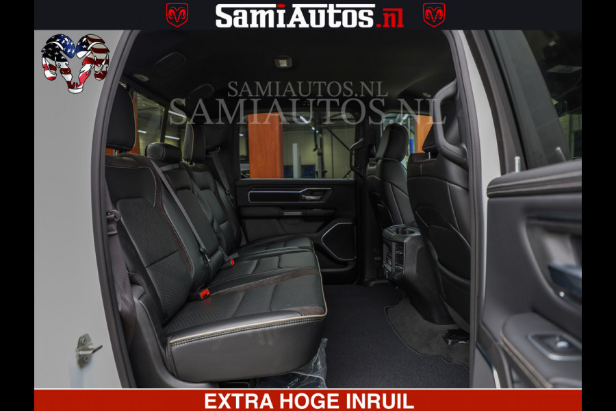 Dodge Ram 1500 Laramie Sport | V8 5,7 402 HP | Krachtige Hemi | Panorama Dak | 12' Scherm | Comfortabele Dubbele Cabine met Royale 5 Zitplaatsen | BPM vrij | Nu Leverbaar uit Voorraad | Voorraad Nr 2526-41272