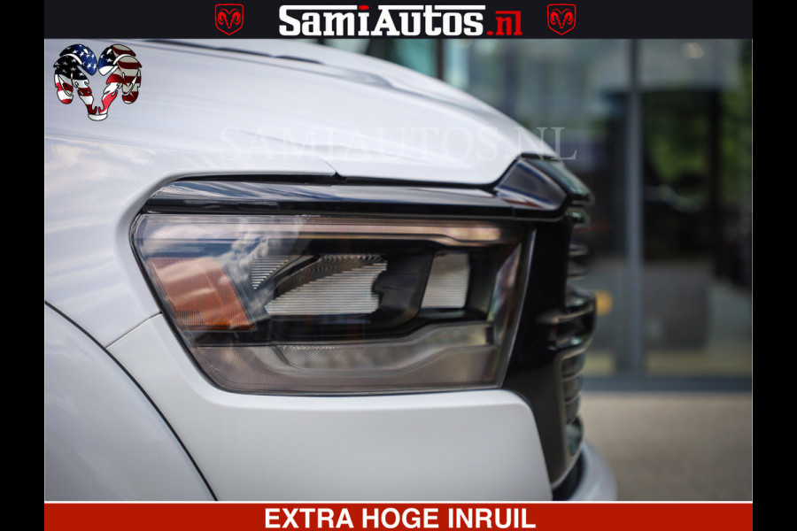 Dodge Ram 1500 Laramie Sport | V8 5,7 402 HP | Krachtige Hemi | Panorama Dak | 12' Scherm | Comfortabele Dubbele Cabine met Royale 5 Zitplaatsen | BPM vrij | Nu Leverbaar uit Voorraad | Voorraad Nr 2526-41272