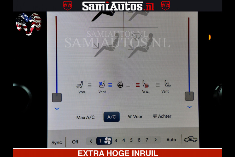 Dodge Ram 1500 Laramie Sport | V8 5,7 402 HP | Krachtige Hemi | Panorama Dak | 12' Scherm | Comfortabele Dubbele Cabine met Royale 5 Zitplaatsen | BPM vrij | Nu Leverbaar uit Voorraad | Voorraad Nr 2526-41272