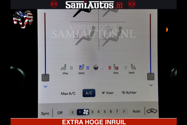 Dodge Ram 1500 Laramie Sport | V8 5,7 402 HP | Krachtige Hemi | Panorama Dak | 12' Scherm | Comfortabele Dubbele Cabine met Royale 5 Zitplaatsen | BPM vrij | Nu Leverbaar uit Voorraad | Voorraad Nr 2526-41272