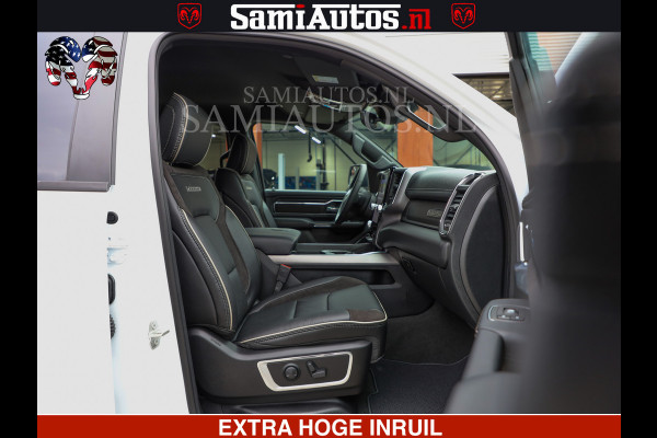 Dodge Ram 1500 Laramie Sport | V8 5,7 402 HP | Krachtige Hemi | Panorama Dak | 12' Scherm | Comfortabele Dubbele Cabine met Royale 5 Zitplaatsen | BPM vrij | Nu Leverbaar uit Voorraad | Voorraad Nr 2526-41272