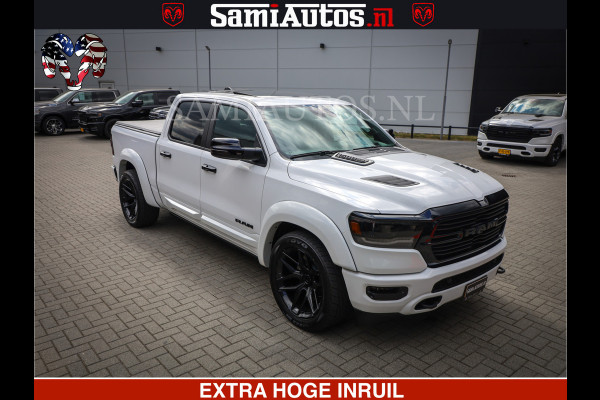 Dodge Ram 1500 Laramie Sport | V8 5,7 402 HP | Krachtige Hemi | Panorama Dak | 12' Scherm | Comfortabele Dubbele Cabine met Royale 5 Zitplaatsen | BPM vrij | Nu Leverbaar uit Voorraad | Voorraad Nr 2527-641273