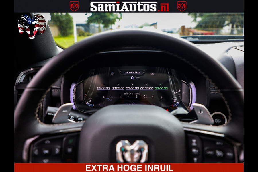 Dodge Ram 1500 GT EDITION HULK TRX PACK | 5.7 HEMI V8 402PK | VIRTUAL COCKPIT | HEAD-UP | ADAPTIVE CRUISE | 360 CAMERA | VOLLE UITVOERING  Comfortabele Dubbele Cabine met Royale 5 Zitplaatsen |