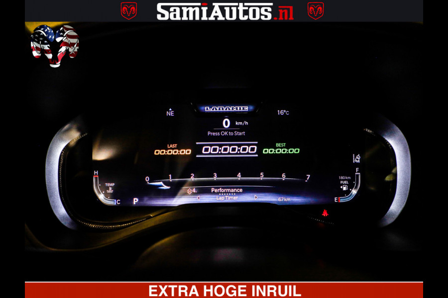 Dodge Ram 1500 GT EDITION HULK TRX PACK | 5.7 HEMI V8 402PK | VIRTUAL COCKPIT | HEAD-UP | ADAPTIVE CRUISE | 360 CAMERA | VOLLE UITVOERING  Comfortabele Dubbele Cabine met Royale 5 Zitplaatsen |