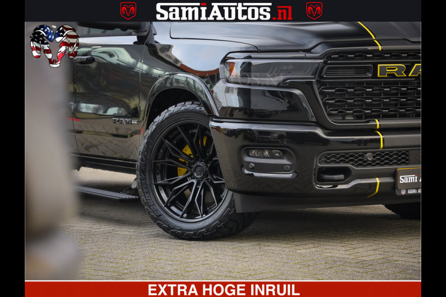Dodge Ram 1500 Limited Night H.O 540HP 706Nm | Massage + Full Option | De Meest Luxe en Volle Pick-Up in zijn Klasse | Comfortabele Dubbele Cabine met Royale 5 Zitplaatsen | BPM vrij | Nu Leverbaar uit Voorraad | Voorraad Nr 2295 - 8559