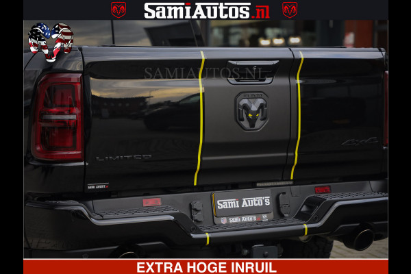 Dodge Ram 1500 Limited Night H.O 540HP 706Nm | Massage + Full Option | De Meest Luxe en Volle Pick-Up in zijn Klasse | Comfortabele Dubbele Cabine met Royale 5 Zitplaatsen | BPM vrij | Nu Leverbaar uit Voorraad | Voorraad Nr 2295 - 8559