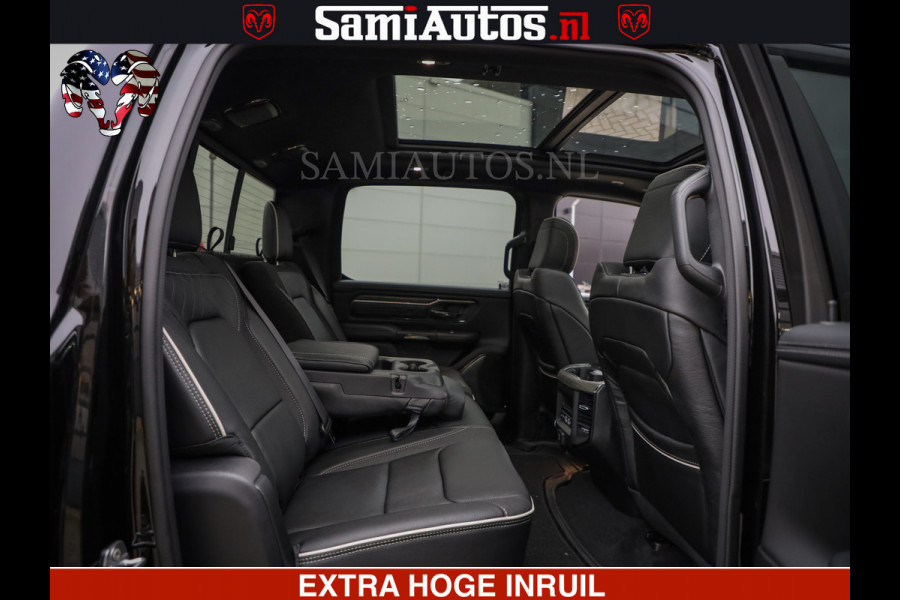 Dodge Ram 1500 Limited Night H.O 540HP 706Nm | Massage + Full Option | De Meest Luxe en Volle Pick-Up in zijn Klasse | Comfortabele Dubbele Cabine met Royale 5 Zitplaatsen | BPM vrij | Nu Leverbaar uit Voorraad | Voorraad Nr 2295 - 8559