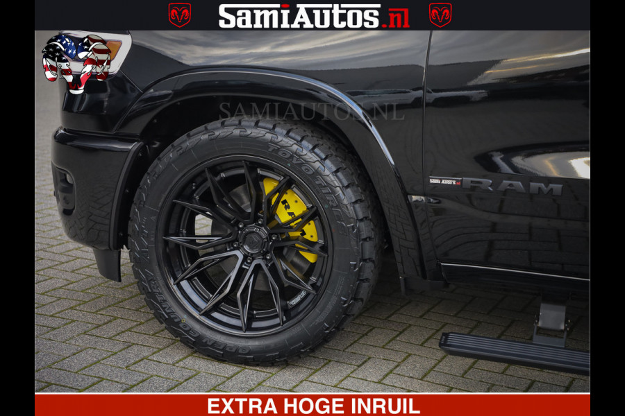 Dodge Ram 1500 Limited Night H.O 540HP 706Nm | Massage + Full Option | De Meest Luxe en Volle Pick-Up in zijn Klasse | Comfortabele Dubbele Cabine met Royale 5 Zitplaatsen | BPM vrij | Nu Leverbaar uit Voorraad | Voorraad Nr 2295 - 8559