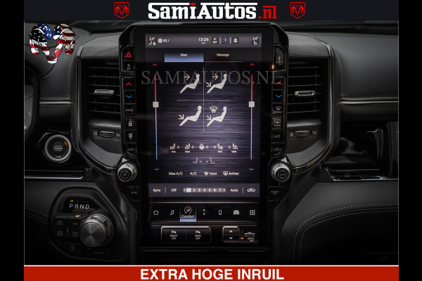 Dodge Ram 1500 Limited Night H.O 540HP 706Nm | Massage + Full Option | De Meest Luxe en Volle Pick-Up in zijn Klasse | Comfortabele Dubbele Cabine met Royale 5 Zitplaatsen | BPM vrij | Nu Leverbaar uit Voorraad | Voorraad Nr 2295 - 8559