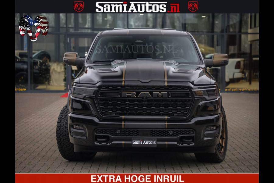 Dodge Ram 1500 Limited Night H.O 540HP 706Nm | Massage + Full Option | De Meest Luxe en Volle Pick-Up in zijn Klasse | Comfortabele Dubbele Cabine met Royale 5 Zitplaatsen | BPM vrij | Nu Leverbaar uit Voorraad | Voorraad Nr 2370 - 5411