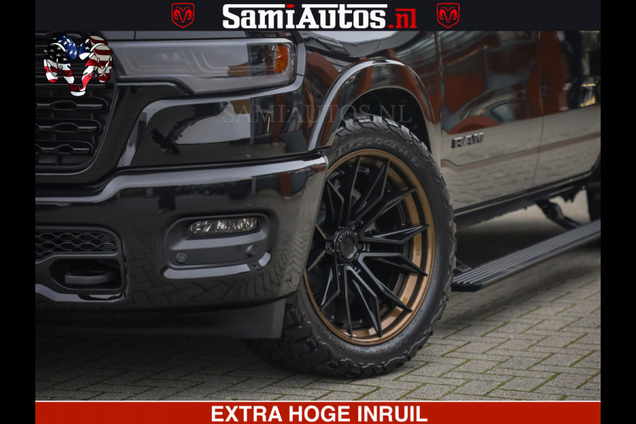 Dodge Ram 1500 Limited Night H.O 540HP 706Nm | Massage + Full Option | De Meest Luxe en Volle Pick-Up in zijn Klasse | Comfortabele Dubbele Cabine met Royale 5 Zitplaatsen | BPM vrij | Nu Leverbaar uit Voorraad | Voorraad Nr 2370 - 5411