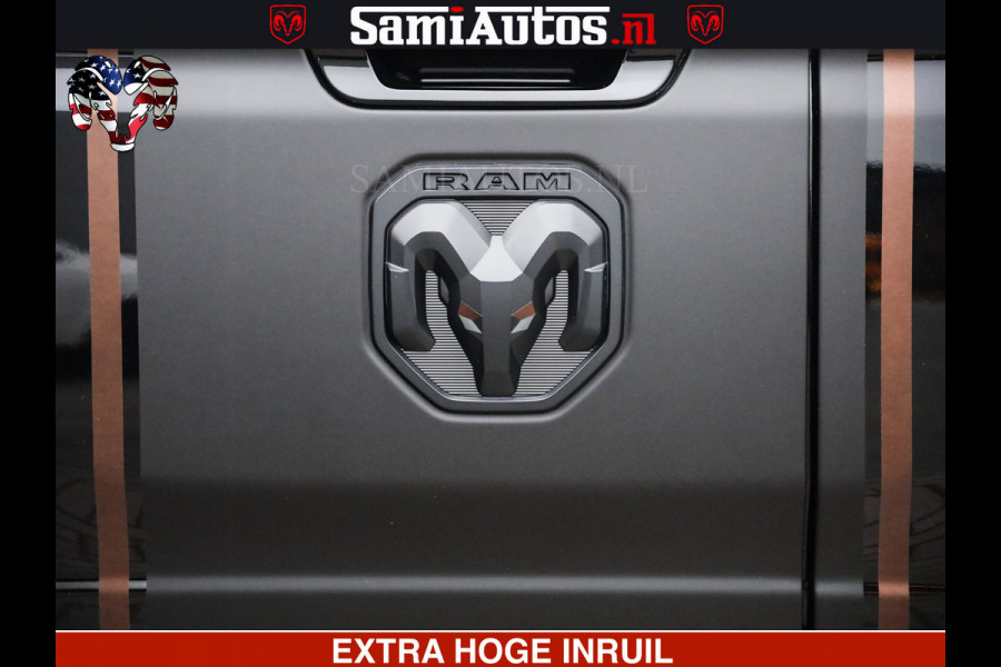 Dodge Ram 1500 Limited Night H.O 540HP 706Nm | Massage + Full Option | De Meest Luxe en Volle Pick-Up in zijn Klasse | Comfortabele Dubbele Cabine met Royale 5 Zitplaatsen | BPM vrij | Nu Leverbaar uit Voorraad | Voorraad Nr 2370 - 5411