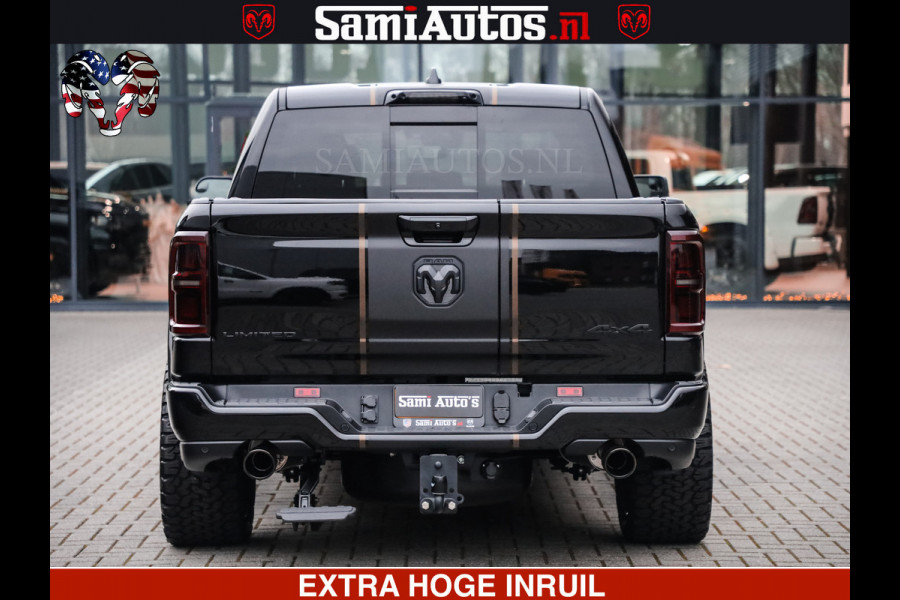 Dodge Ram 1500 Limited Night H.O 540HP 706Nm | Massage + Full Option | De Meest Luxe en Volle Pick-Up in zijn Klasse | Comfortabele Dubbele Cabine met Royale 5 Zitplaatsen | BPM vrij | Nu Leverbaar uit Voorraad | Voorraad Nr 2370 - 5411
