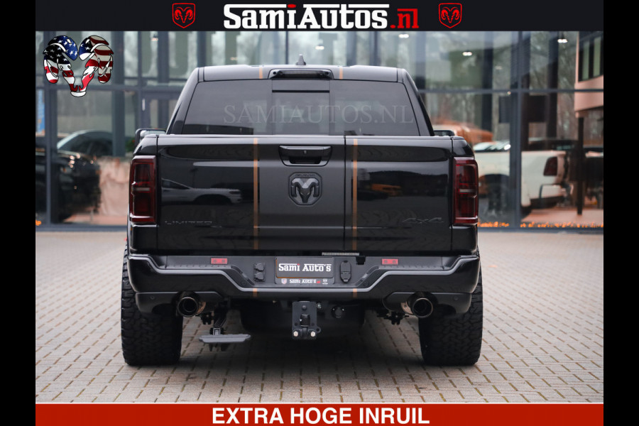 Dodge Ram 1500 Limited Night H.O 540HP 706Nm | Massage + Full Option | De Meest Luxe en Volle Pick-Up in zijn Klasse | Comfortabele Dubbele Cabine met Royale 5 Zitplaatsen | BPM vrij | Nu Leverbaar uit Voorraad | Voorraad Nr 2370 - 5411