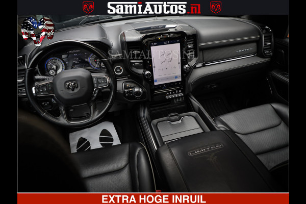 Dodge Ram 1500 LIMITED NIGHT | FEUL WHEELS | BOM VOL | 5.7 V8 4x4 | TOP STAAT | DUBBELE CABINE | MWK | XB9 | HUD | Deze RAM is momenteel in gebruik door ons. Gelieve ons te informeren indien u de pick-up wenst te bezichtigen.
