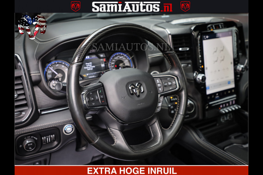 Dodge Ram 1500 LIMITED NIGHT | FEUL WHEELS | BOM VOL | 5.7 V8 4x4 | TOP STAAT | DUBBELE CABINE | MWK | XB9 | HUD | Deze RAM is momenteel in gebruik door ons. Gelieve ons te informeren indien u de pick-up wenst te bezichtigen.
