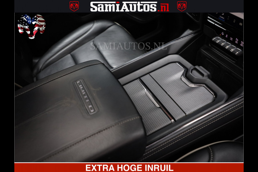 Dodge Ram 1500 LIMITED NIGHT | FEUL WHEELS | BOM VOL | 5.7 V8 4x4 | TOP STAAT | DUBBELE CABINE | MWK | XB9 | HUD | Deze RAM is momenteel in gebruik door ons. Gelieve ons te informeren indien u de pick-up wenst te bezichtigen.