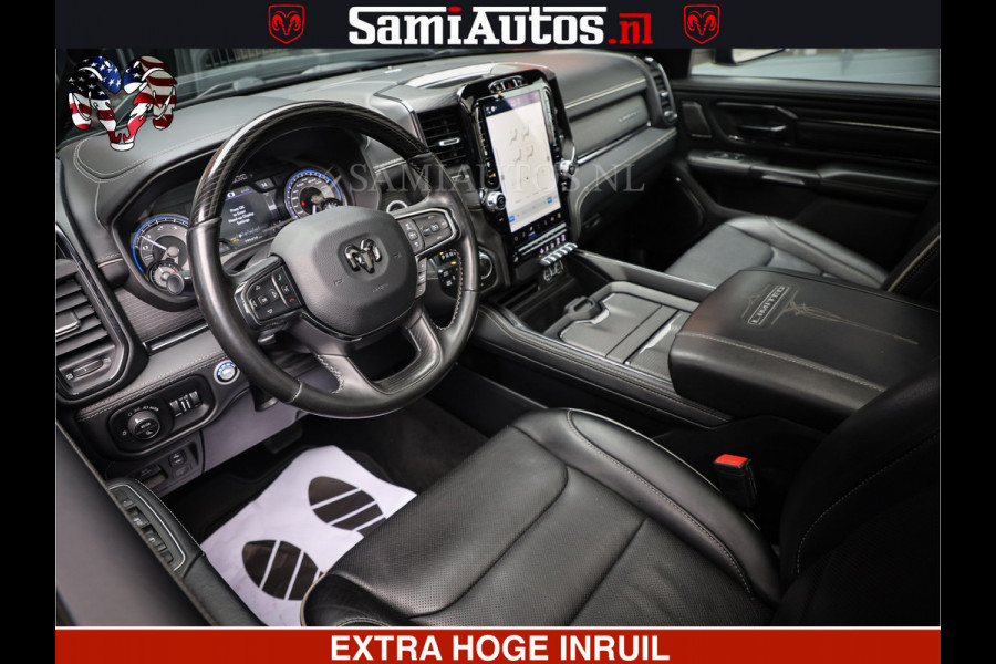 Dodge Ram 1500 LIMITED NIGHT | FEUL WHEELS | BOM VOL | 5.7 V8 4x4 | TOP STAAT | DUBBELE CABINE | MWK | XB9 | HUD | Deze RAM is momenteel in gebruik door ons. Gelieve ons te informeren indien u de pick-up wenst te bezichtigen.