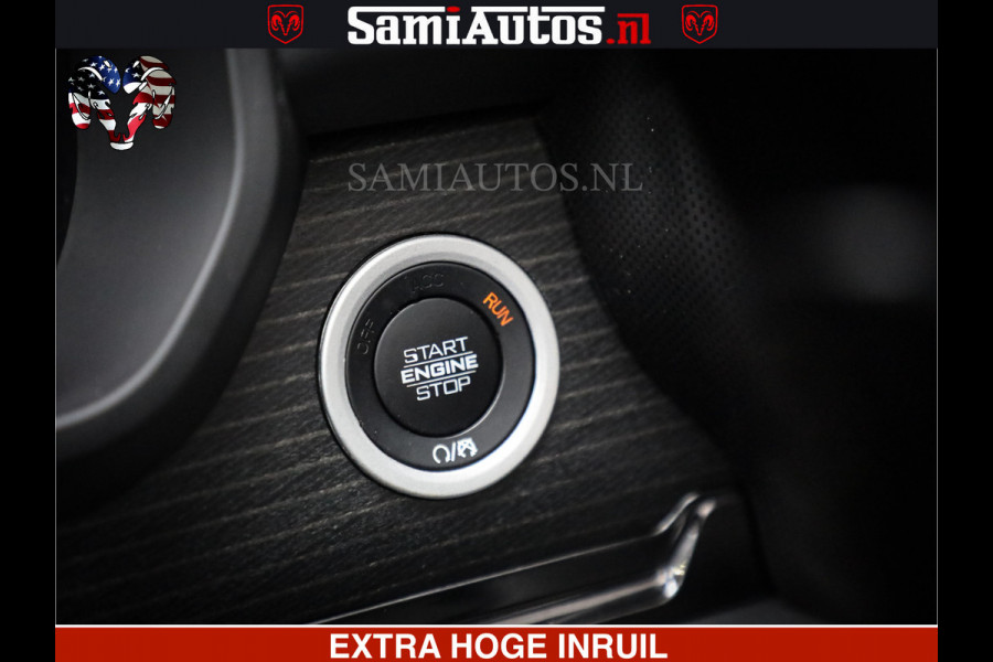 Dodge Ram 1500 LIMITED NIGHT | FEUL WHEELS | BOM VOL | 5.7 V8 4x4 | TOP STAAT | DUBBELE CABINE | MWK | XB9 | HUD | Deze RAM is momenteel in gebruik door ons. Gelieve ons te informeren indien u de pick-up wenst te bezichtigen.