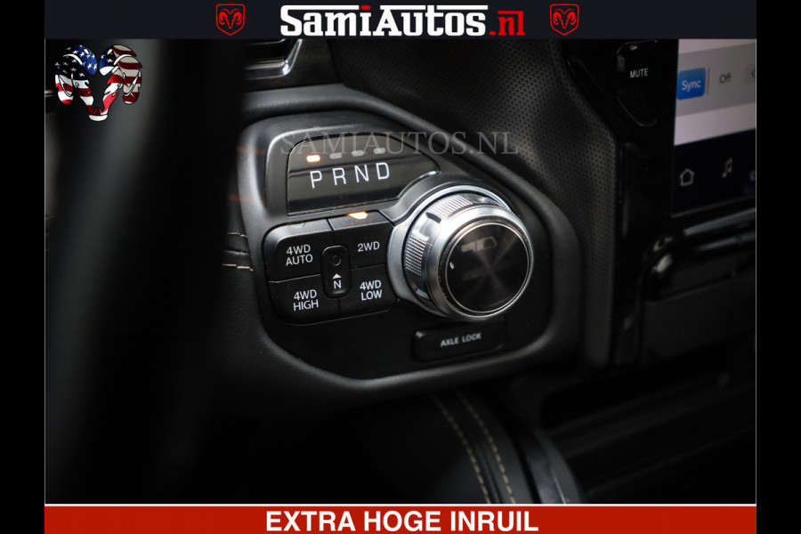 Dodge Ram 1500 LIMITED NIGHT | FEUL WHEELS | BOM VOL | 5.7 V8 4x4 | TOP STAAT | DUBBELE CABINE | MWK | XB9 | HUD | Deze RAM is momenteel in gebruik door ons. Gelieve ons te informeren indien u de pick-up wenst te bezichtigen.