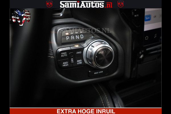 Dodge Ram 1500 LIMITED NIGHT | FEUL WHEELS | BOM VOL | 5.7 V8 4x4 | TOP STAAT | DUBBELE CABINE | MWK | XB9 | HUD | Deze RAM is momenteel in gebruik door ons. Gelieve ons te informeren indien u de pick-up wenst te bezichtigen.