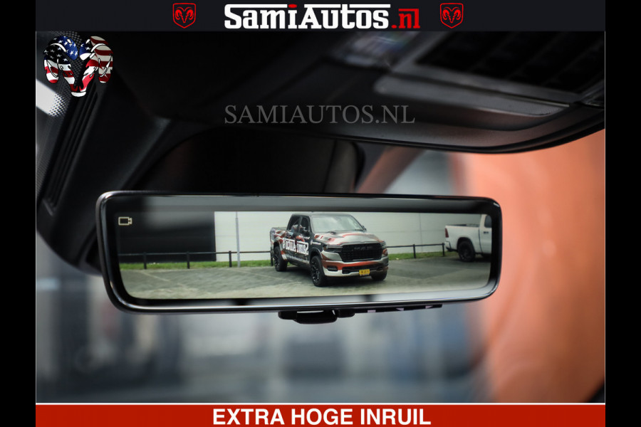 Dodge Ram 1500 LIMITED NIGHT | FEUL WHEELS | BOM VOL | 5.7 V8 4x4 | TOP STAAT | DUBBELE CABINE | MWK | XB9 | HUD | Deze RAM is momenteel in gebruik door ons. Gelieve ons te informeren indien u de pick-up wenst te bezichtigen.