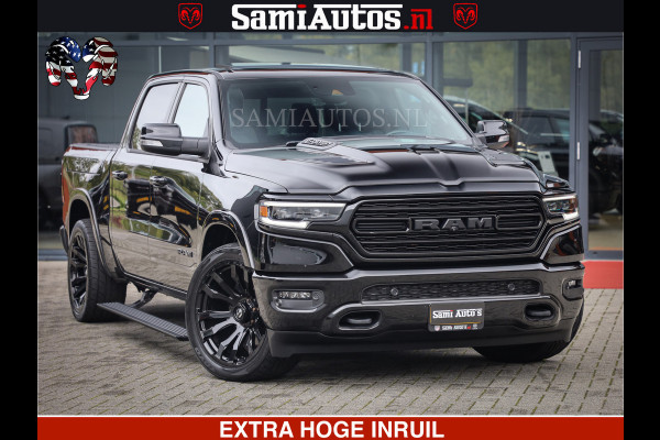 Dodge Ram 1500 LIMITED NIGHT | FEUL WHEELS | BOM VOL | 5.7 V8 4x4 | TOP STAAT | DUBBELE CABINE | MWK | XB9 | HUD | Deze RAM is momenteel in gebruik door ons. Gelieve ons te informeren indien u de pick-up wenst te bezichtigen.
