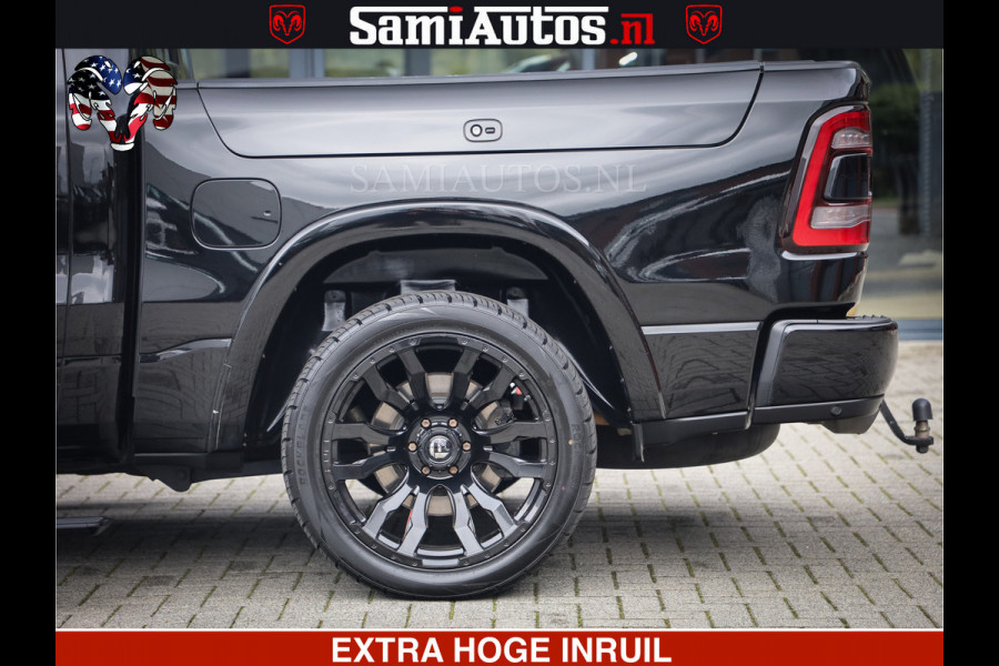 Dodge Ram 1500 LIMITED NIGHT | FEUL WHEELS | BOM VOL | 5.7 V8 4x4 | TOP STAAT | DUBBELE CABINE | MWK | XB9 | HUD | Deze RAM is momenteel in gebruik door ons. Gelieve ons te informeren indien u de pick-up wenst te bezichtigen.