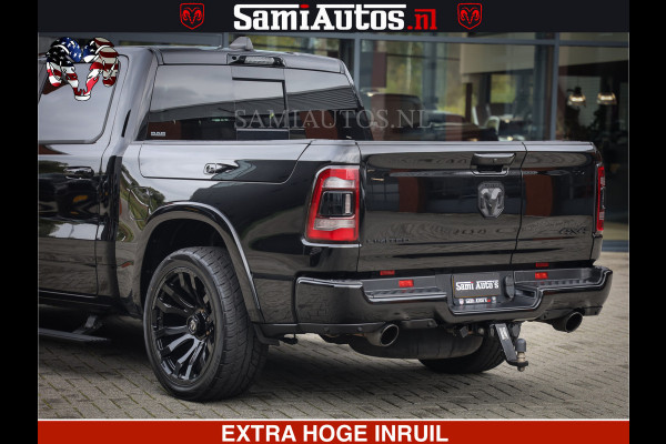 Dodge Ram 1500 LIMITED NIGHT | FEUL WHEELS | BOM VOL | 5.7 V8 4x4 | TOP STAAT | DUBBELE CABINE | MWK | XB9 | HUD | Deze RAM is momenteel in gebruik door ons. Gelieve ons te informeren indien u de pick-up wenst te bezichtigen.