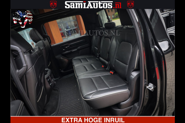 Dodge Ram 1500 LIMITED NIGHT | FEUL WHEELS | BOM VOL | 5.7 V8 4x4 | TOP STAAT | DUBBELE CABINE | MWK | XB9 | HUD | Deze RAM is momenteel in gebruik door ons. Gelieve ons te informeren indien u de pick-up wenst te bezichtigen.