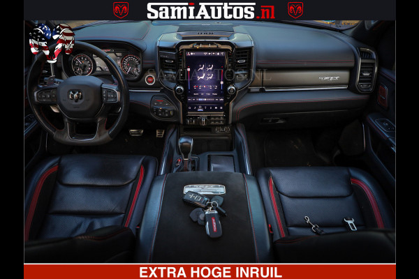 Dodge Ram 1500 TRX OLEA GREEN HELLCAT 6.2 V8 712PK | CARBON PACK | RODE STIKSELS | BOM VOL | 4PLAY WHEELS | DUBBELE CABINE | 5 PERSOONS DC | DE MOOISTE VAN NL |