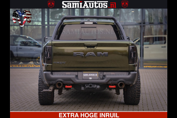 Dodge Ram 1500 TRX OLEA GREEN HELLCAT 6.2 V8 712PK | CARBON PACK | RODE STIKSELS | BOM VOL | 4PLAY WHEELS | DUBBELE CABINE | 5 PERSOONS DC | DE MOOISTE VAN NL |