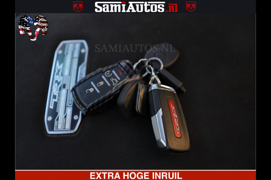 Dodge Ram 1500 TRX OLEA GREEN HELLCAT 6.2 V8 712PK | CARBON PACK | RODE STIKSELS | BOM VOL | 4PLAY WHEELS | DUBBELE CABINE | 5 PERSOONS DC | DE MOOISTE VAN NL |