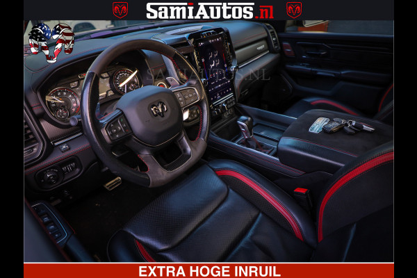Dodge Ram 1500 TRX OLEA GREEN HELLCAT 6.2 V8 712PK | CARBON PACK | RODE STIKSELS | BOM VOL | 4PLAY WHEELS | DUBBELE CABINE | 5 PERSOONS DC | DE MOOISTE VAN NL |