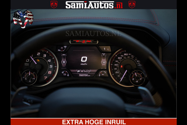 Dodge Ram 1500 TRX OLEA GREEN HELLCAT 6.2 V8 712PK | CARBON PACK | RODE STIKSELS | BOM VOL | 4PLAY WHEELS | DUBBELE CABINE | 5 PERSOONS DC | DE MOOISTE VAN NL |