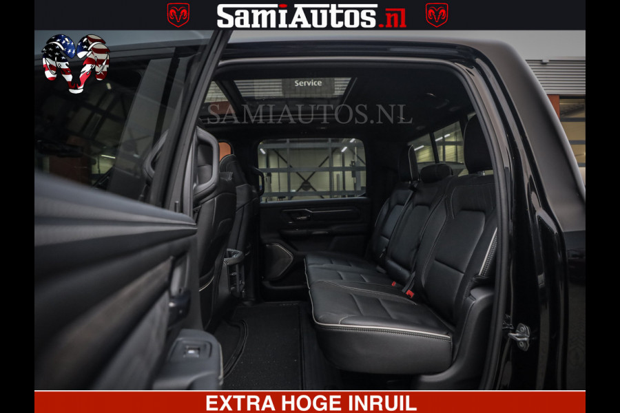 Dodge Ram 1500 Limited Night High Output 540HP 706Nm | Massage + Full Option | De Meest Luxe en Volle Pick-Up in zijn Klasse | Comfortabele Dubbele Cabine met Royale 5 Zitplaatsen | BPM vrij | Nu Leverbaar uit Voorraad | Voorraad Nr 2324 - 5142