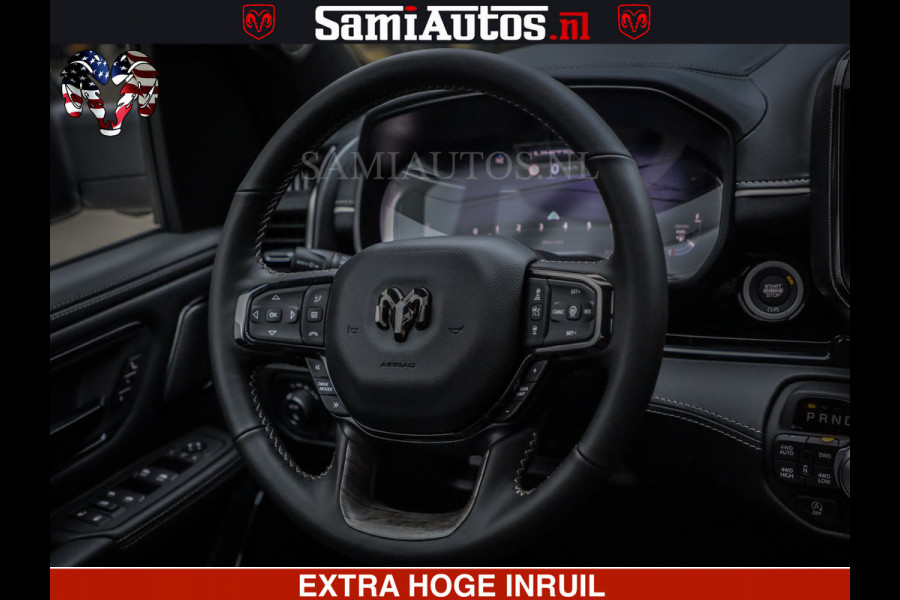 Dodge Ram 1500 Limited Night High Output 540HP 706Nm | Massage + Full Option | De Meest Luxe en Volle Pick-Up in zijn Klasse | Comfortabele Dubbele Cabine met Royale 5 Zitplaatsen | BPM vrij | Nu Leverbaar uit Voorraad | Voorraad Nr 2324 - 5142