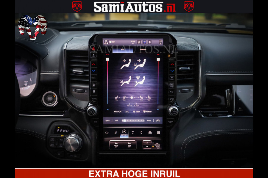 Dodge Ram 1500 Limited Night High Output 540HP 706Nm | Massage + Full Option | De Meest Luxe en Volle Pick-Up in zijn Klasse | Comfortabele Dubbele Cabine met Royale 5 Zitplaatsen | BPM vrij | Nu Leverbaar uit Voorraad | Voorraad Nr 2324 - 5142