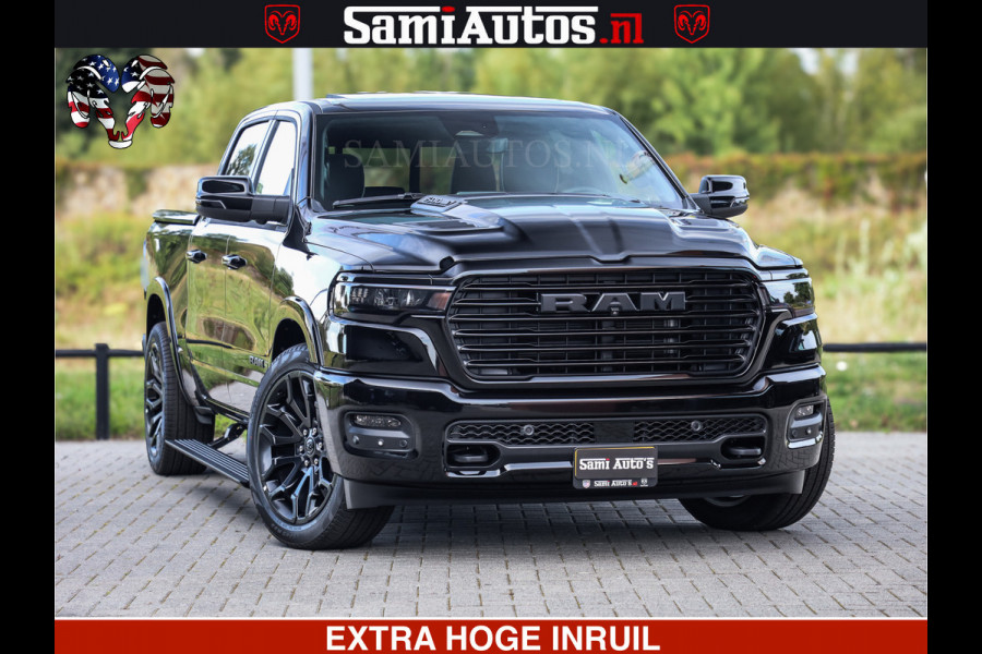 Dodge Ram 1500 Night Premium | Full Option | De Meest Luxe Pick-Up in zijn Klasse | Comfortabele Dubbele Cabine met Royale 5 Zitplaatsen | BPM vrij | Nu Leverbaar uit Voorraad | Voorraad Nr 2285 - 7648