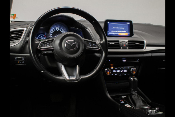 Mazda 3 2.0 SkyActiv-G 120 SkyLease+ Sport (NAVI,CLIMATE,CRUISE,PDC,STOEL/STUUR VERWARMING,GETINT,XENON,SPORTSTOELEN,LM VELGEN)