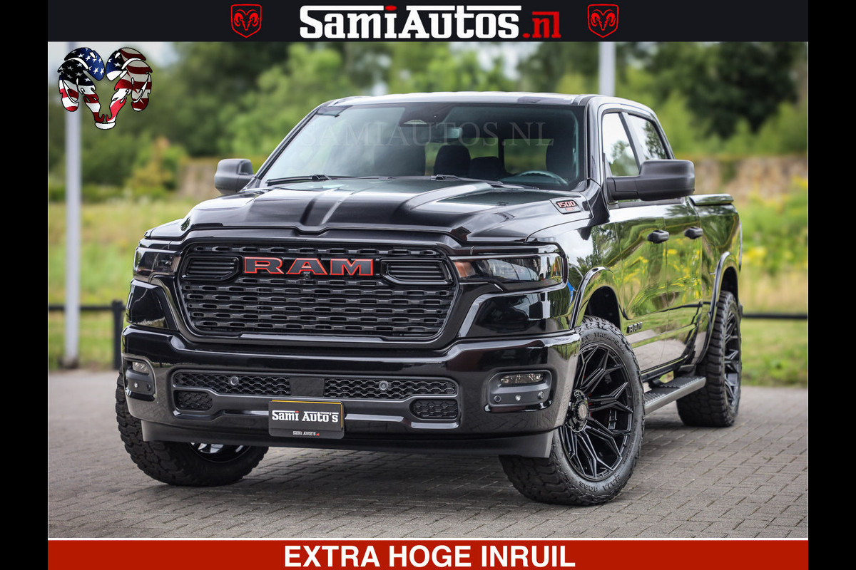 Dodge Ram TradesMan 6 Persoons Uitvoering | LEDER RS | 420Pk 636Nm | Pick-Up | Comfortabele Dubbele Cabine met Royale 6 Zitplaatsen | BPM vrij | Nu Leverbaar uit Voorraad | Voorraad Nr 2217- 2911