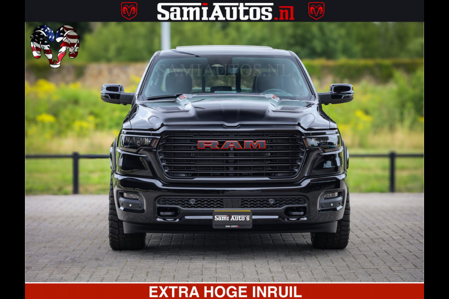 Dodge Ram 1500 Night Premium | Full Option | De Meest Luxe Pick-Up in zijn Klasse | Comfortabele Dubbele Cabine met Royale 5 Zitplaatsen | BPM vrij | Nu Leverbaar uit Voorraad | Voorraad Nr 2287 - 3384