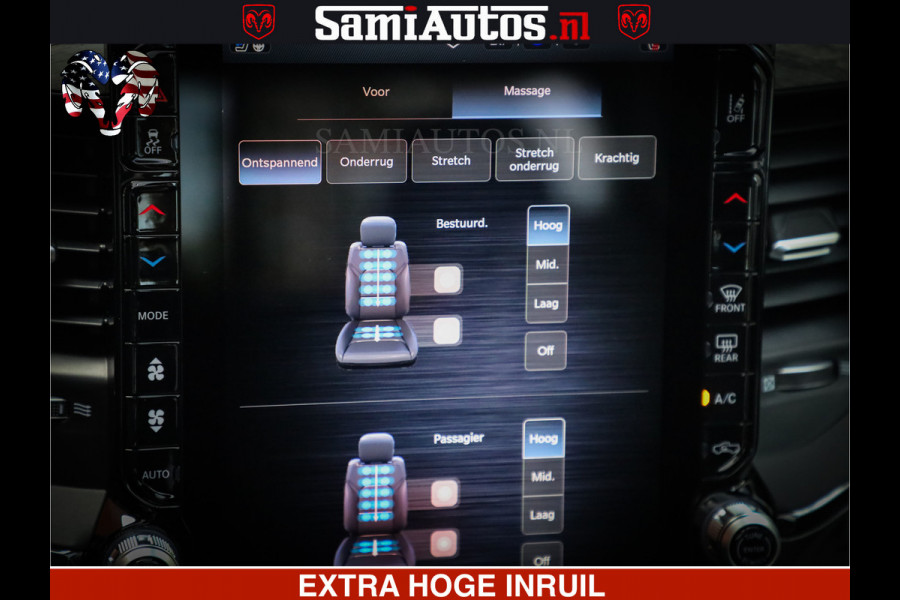 Dodge Ram 1500 1500 Limited Night High Output 540HP 706Nm | Massage + Full Option | De Meest Luxe en Volle Pick-Up in zijn Klasse | Comfortabele Dubbele Cabine met Royale 5 Zitplaatsen | BPM vrij | Nu Leverbaar uit Voorraad | Voorraad Nr 2298 - 7479