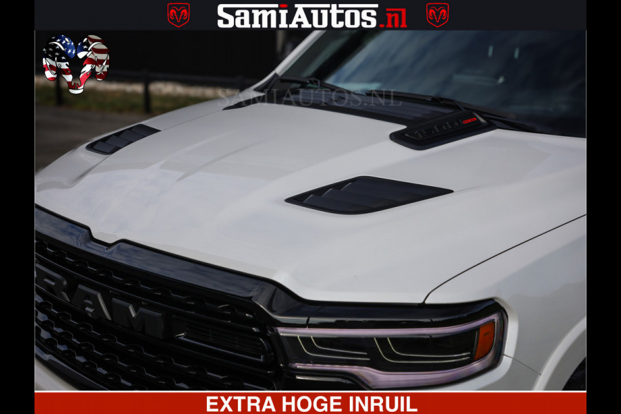 Dodge Ram 1500 1500 Limited Night High Output 540HP 706Nm | Massage + Full Option | De Meest Luxe en Volle Pick-Up in zijn Klasse | Comfortabele Dubbele Cabine met Royale 5 Zitplaatsen | BPM vrij | Nu Leverbaar uit Voorraad | Voorraad Nr 2298 - 7479