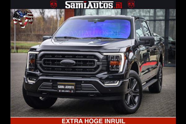 Dodge Ram FORD F150 BLACK OPS | 5.0 V8 406PK | 360 CAMERA | UITLAAT KLEP | BEDSLIDE | CREW CAB | LEDER | CREW CAB | DUBBELE CABINE | 5 PERSOONS | DC | GRIJSKENTEKEN |
